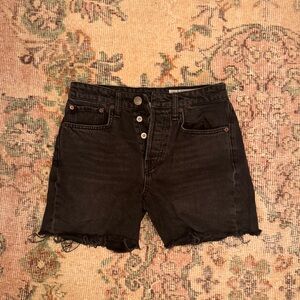 rag & bone Black Jean Shorts